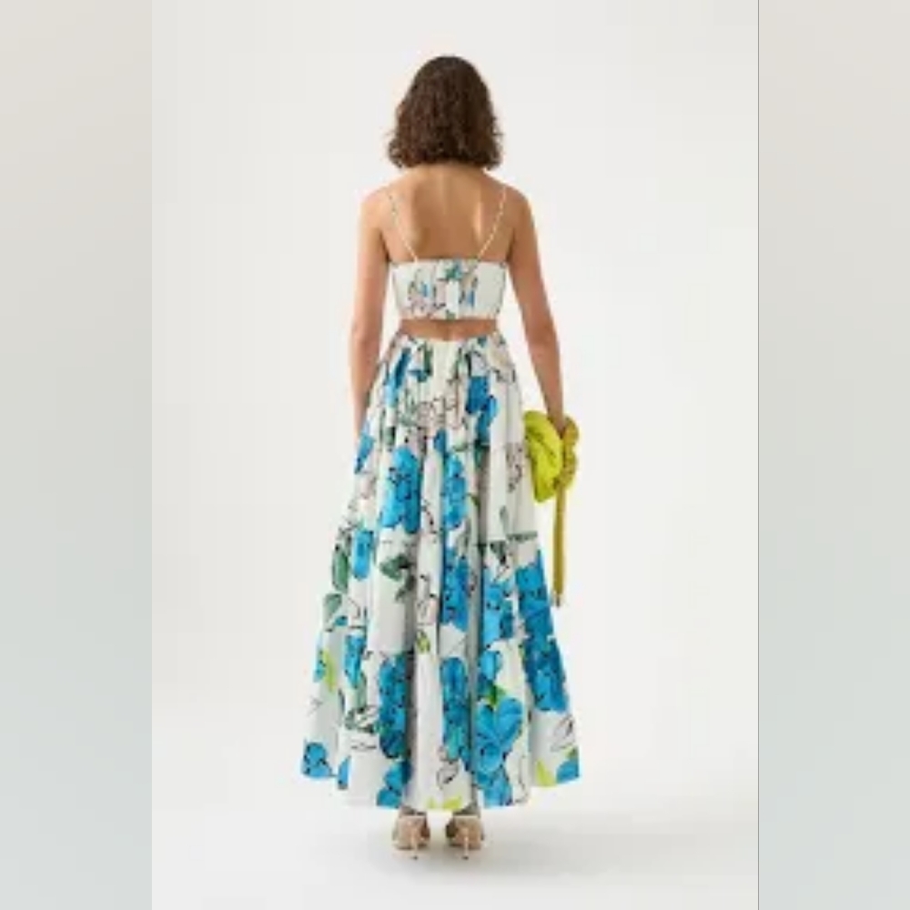 🚫SOLD AJE Botanical Tiered Maxi Dress Size 10 - Picture 7 of 9